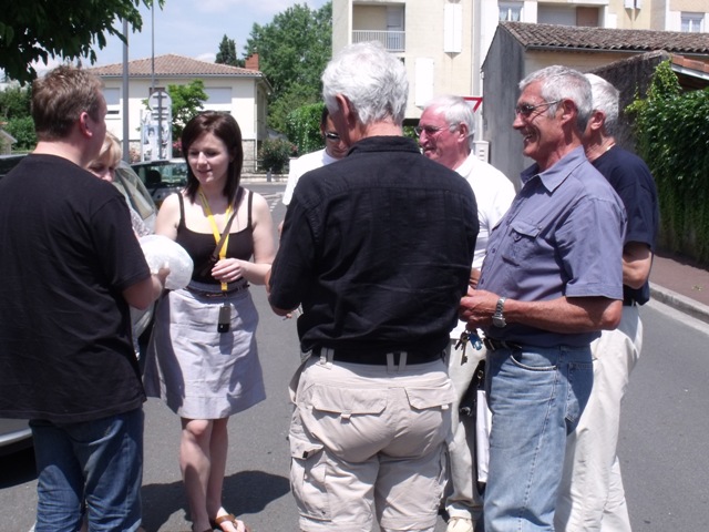 Spotkanie z grupą francuskich caminowiczów - organizacją z Akwitanii.