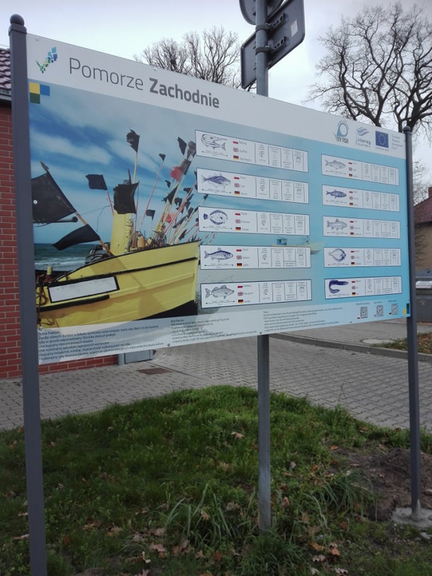 Projekt Fish Markets: montaż tablic informacyjno-promocyjnych na terenie województwa zachodniopomorskiego