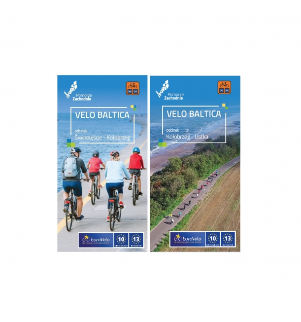  2 nowe ulotki trasy rowerowej Velo Baltica (EuroVelo 10) 