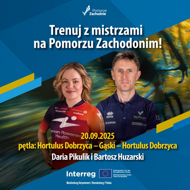 To wydarzenie dla amatorów dwóch kółek, gdzie wspólnie odkryjemy malownicze trasy rowerowe i zaprezentujemy Miejsca Przyjazne Rowerzystom na Pomorzu Zachodnim. 20 września Trenuj z mistrzami na Pomorzu Zachodnim!