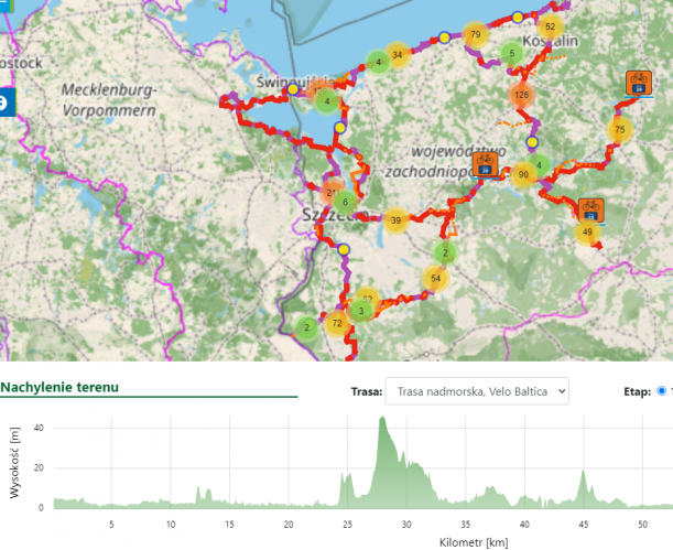 Nowa mapa rowerowa Pomorza Zachodniego