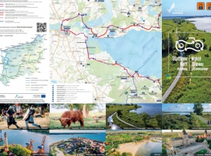 wydano ulotkę trasy rowerowej Wokół Zalewu Szczecińskiego 