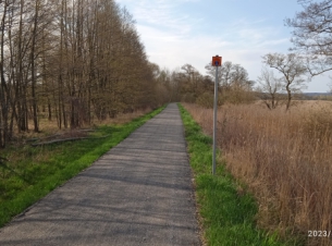 22,61 km trasy rowerowej 