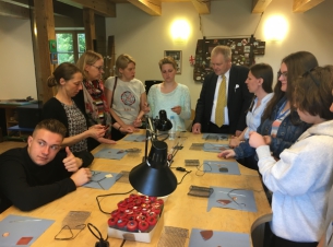 Program Praktyk dla młodzieży, w którym udział  wzięło 8  uczestników z Ploski i 8 uczestników z Litwy