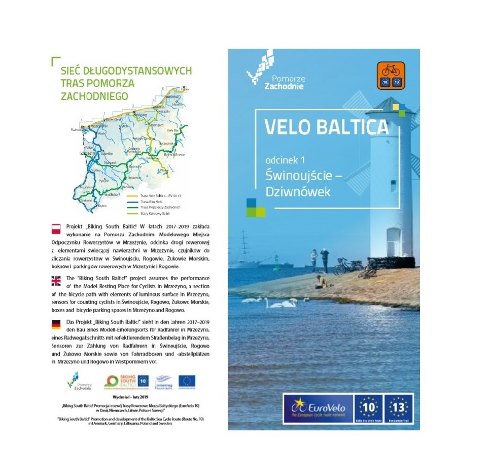 Ulotka trasy rowerowej Velo Baltica (EuroVelo 10)